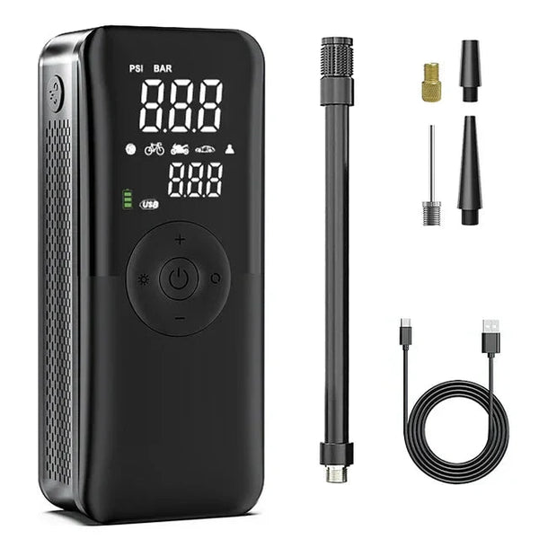 3 em 1 - Compressor de Ar Portátil Multifuncional