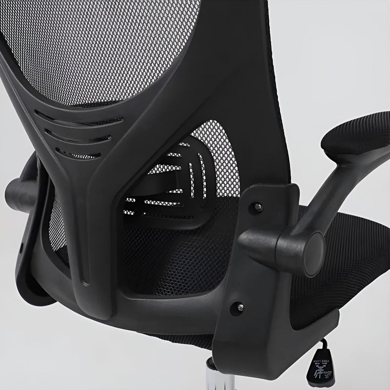 Kit 2 Cadeira De Escritório Giratória Preta Com Rodinhas Cor Preto