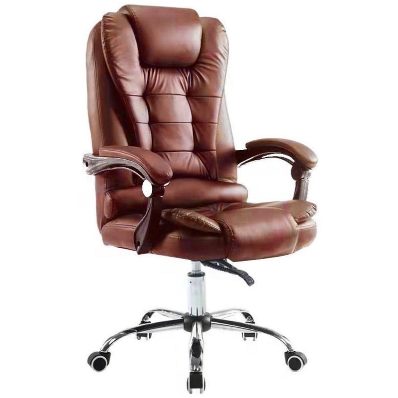 Cadeira de escritório Prizi Fresh Ergonômica Marrom