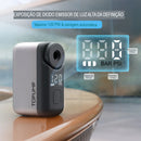 Bomba Elétrica Portátil para Bicicleta com Medidor de Pressão Digital